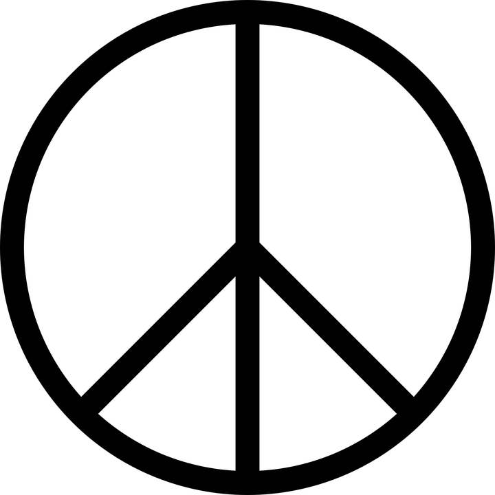 Peace symbol strijkapplicatie for wholesale by strijklogo's enzo