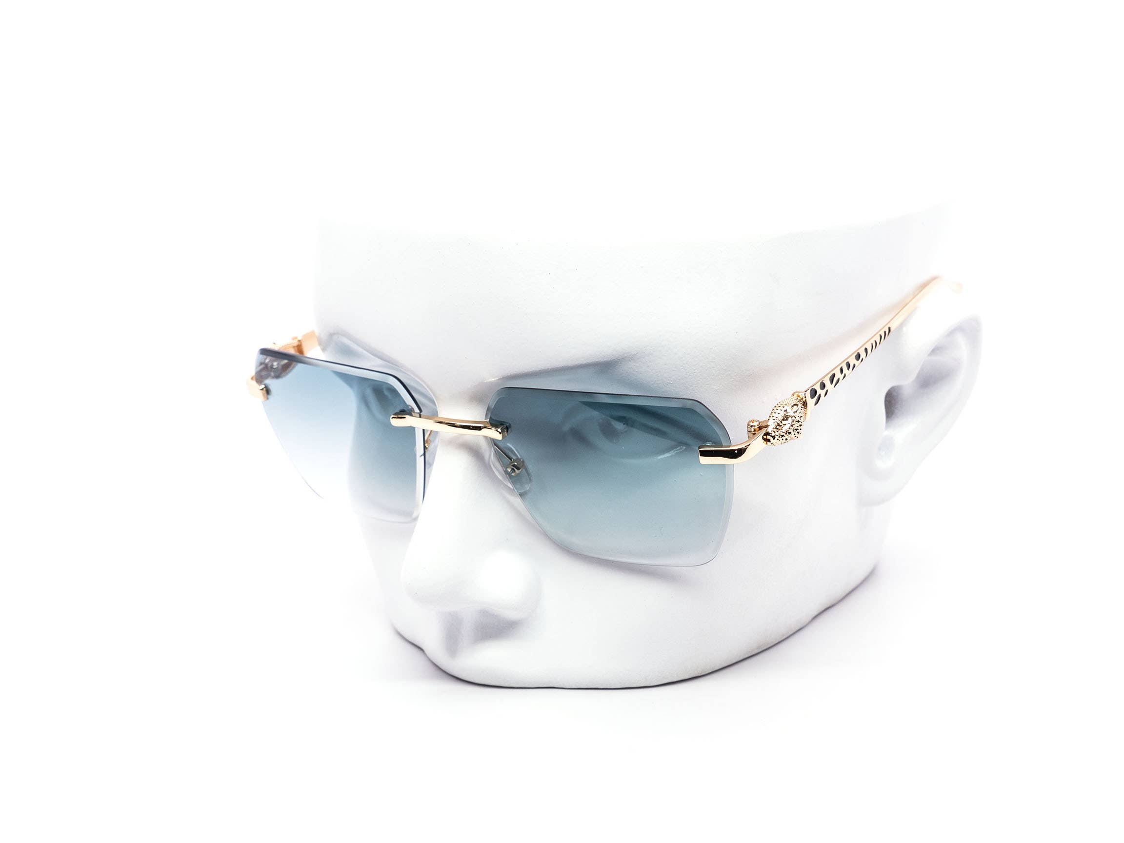 Still Friday - Wholesale Sunglasses - Unisex - Luxury Hexagon Gradient Rimless Sunglasses0