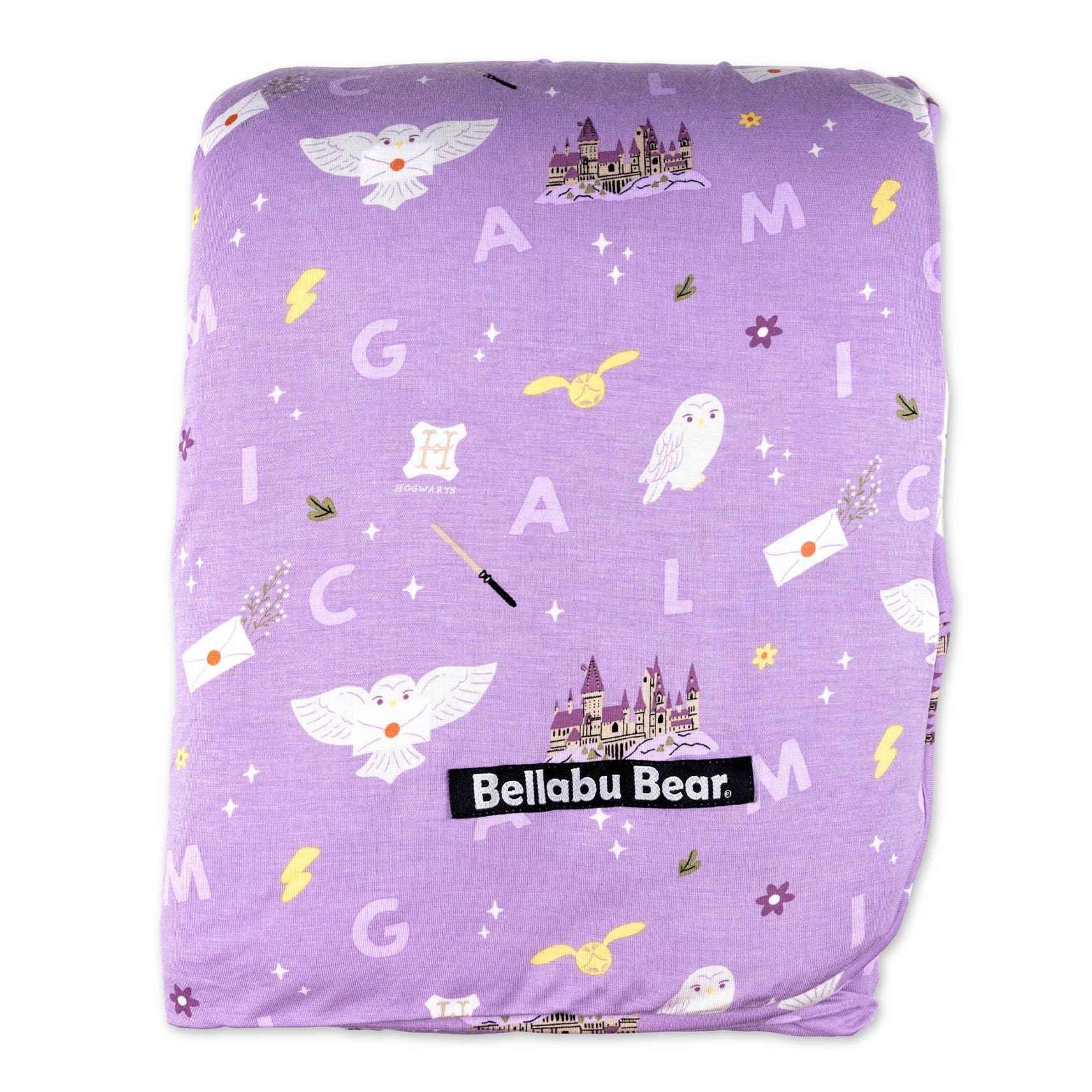 Bellabu Bear - Wholesale Bedding Blanket - Kids & Baby - Harry Potter Hedwig's Magical Mail Bamboo Blanket8