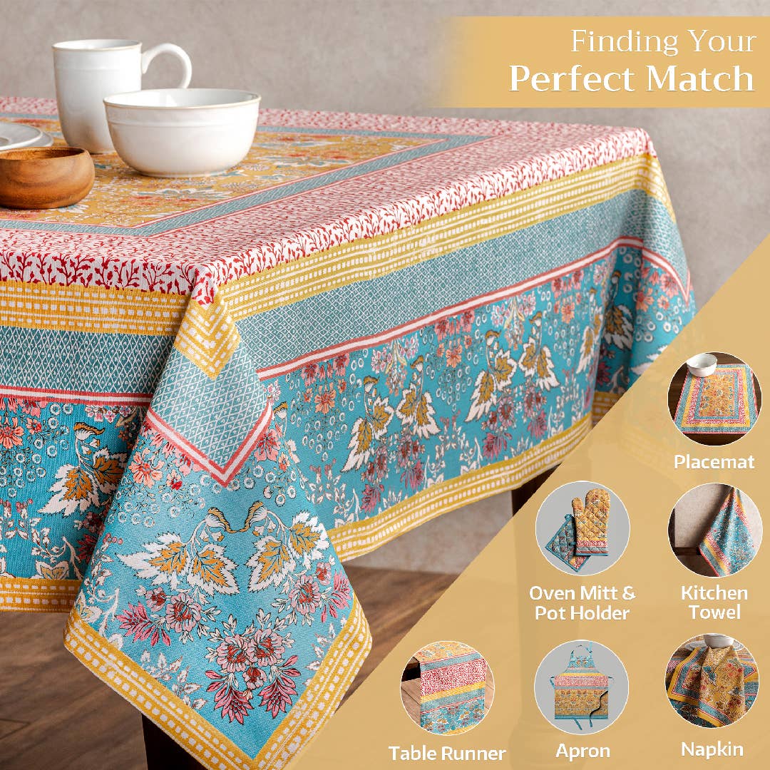 Maison d'Hermine - Design in Every Thread - Wholesale Tablecloth - Tablecloths 100% Cotton - 3 Shapes - Marquise5