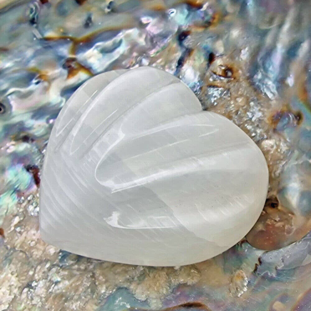 Shamans Crystal – wholesale Spiritual stone/crystal – Selenite Heart Stones, Selenite Heart Shape Stones Selenite8