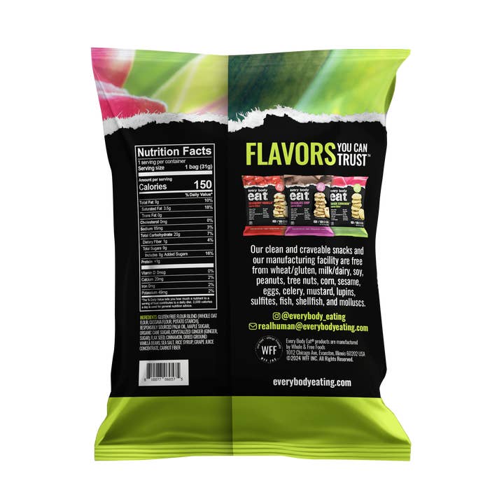 Every Body Eat® - Wholesale Cookie - Ginger Cinnamon Cookie Bites 20ct-1.1oz1