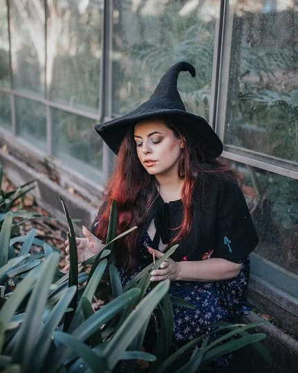 Costurero Real - Wholesale Costume - Unisex - Halloween Witch hat wizard magic wizard Black Felt pointed1