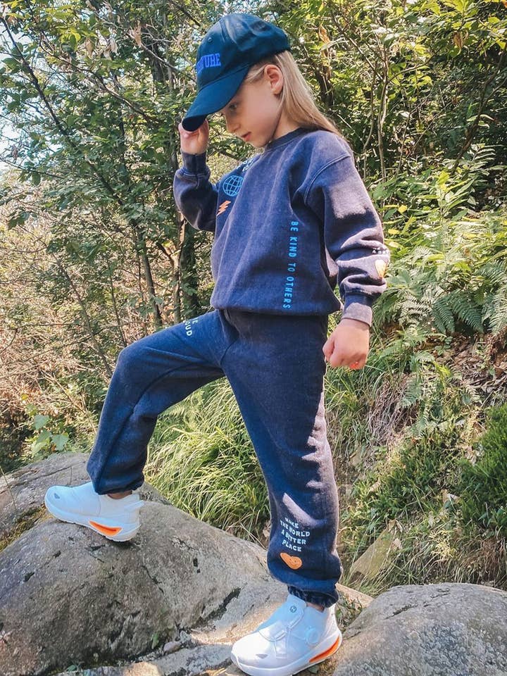 Port 213 - Wholesale Sweatshirt - Kids - Kids Love Sweatshirt-Navy-Girls, Boys3