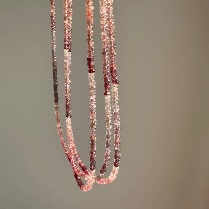 Spinel Ombre Halsband | Flerfärgat Smycke | Pärlhalsband för wholesale av Anokhi Green | Handmade Gemstone Jewelry