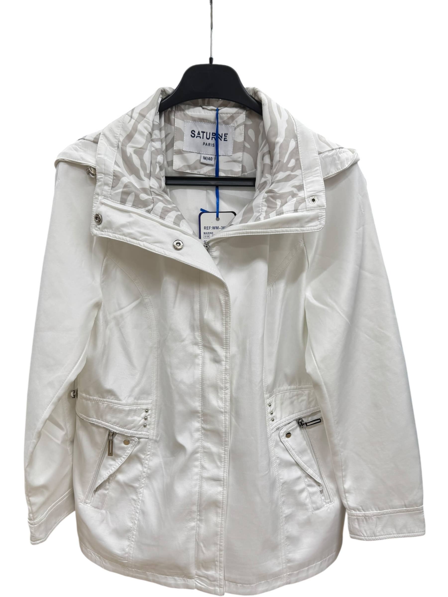 Saturne Paris - BIG SIZE EXCLUSIVE - Wholesale Parka - Women's - ZEBRA PRINT PARKA1