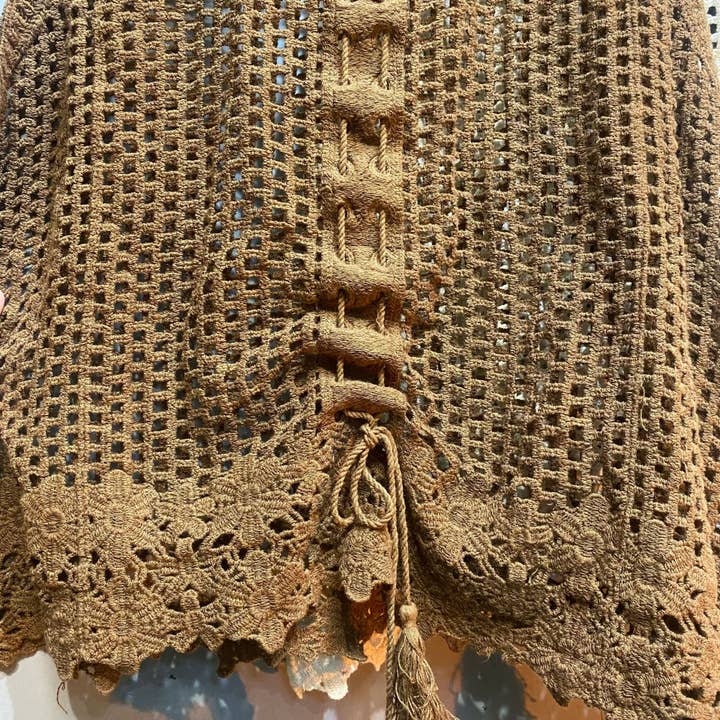 Hope & Sunshine - Wholesale Outerwear Vest - Women's - Crochet Drawstring Vest13