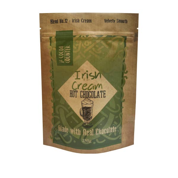 Irish Cream Hot Chocolate 250g for wholesale by Cocoa Counter