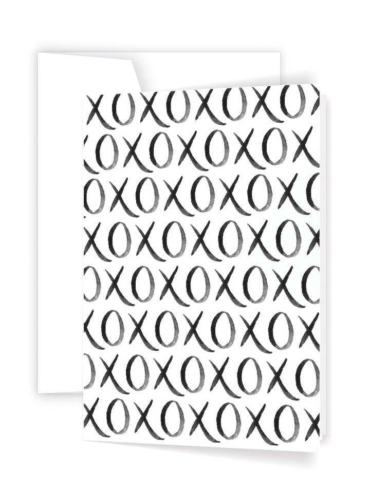 XO Script Greeting Card for wholesale by Ellen Walsh Designs