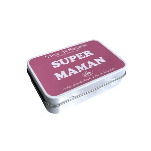 Dampa 1975 - Wholesale Bar Soap - Savon de Marseille "Maman" 125g with its metal box1