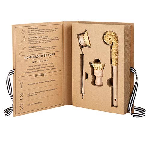 Santa Barbara Design Studio by Creative Brands - Wholesale Cleaning Brush - Pot + Bottle Cleaning Book Box