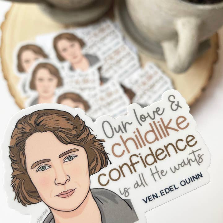 The Stump of Jesse - Wholesale Sticker - Ven. Edel Quinn Waterproof Catholic Sticker5