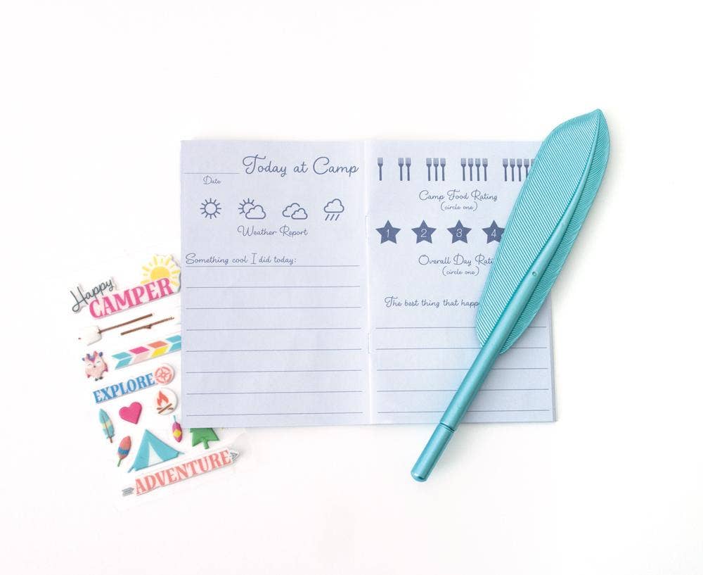 Paper House Productions - Wholesale Stationery/Notecard Set - Happy Camper - Camp Stationery Set2