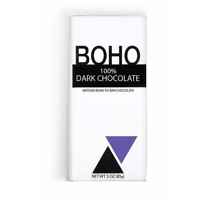 BOHO Chocolate - Wholesale Chocolate Bar - 100% Dark Chocolate / Organic