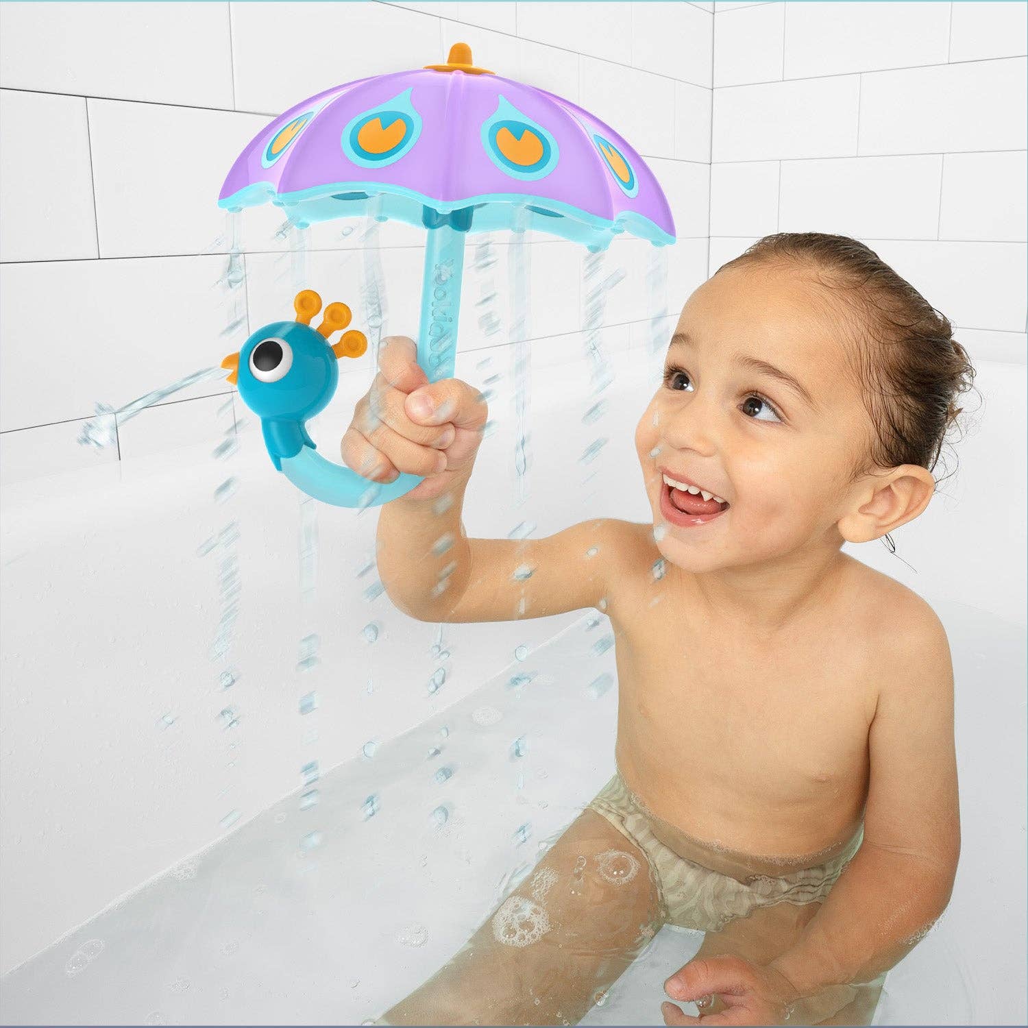 Yookidoo - Wholesale Bath Toy - Baby - Fill 'N' Rain Peacock Umbrella5