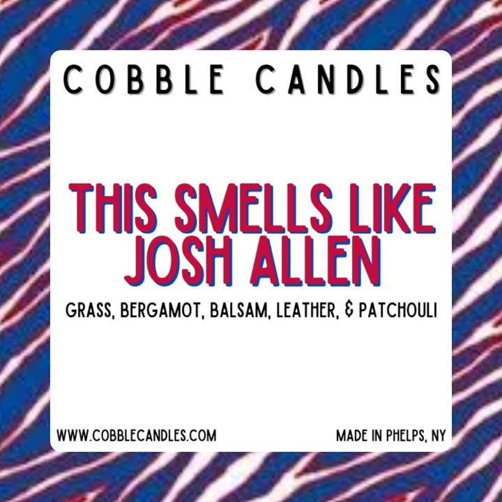 THIS SMELLS LIKE JOSH ALLEN for wholesale by Cobble Candles