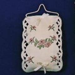 European Heritage Gifts - Wholesale Toilet Paper Holder - Burgundy Rose Toilet Paper Holder