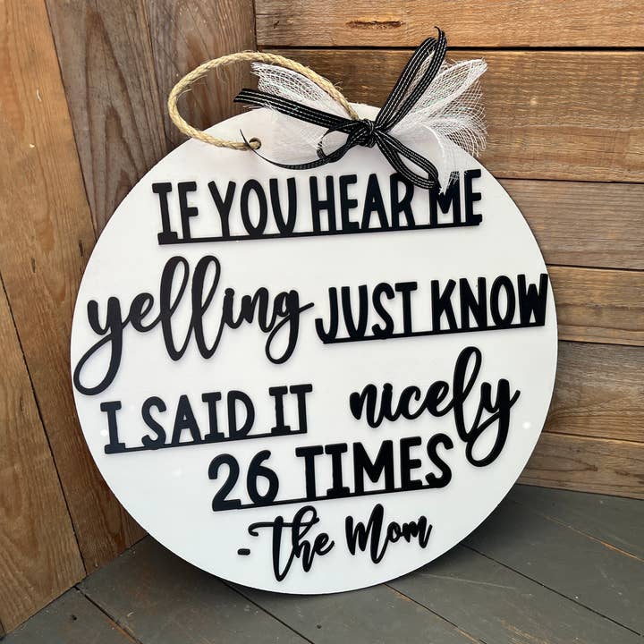 Sign, råben mor dør-bøjle, Indretning af hjemmet, veranda indretning for engroshandel hos Rustic Home Co LLC