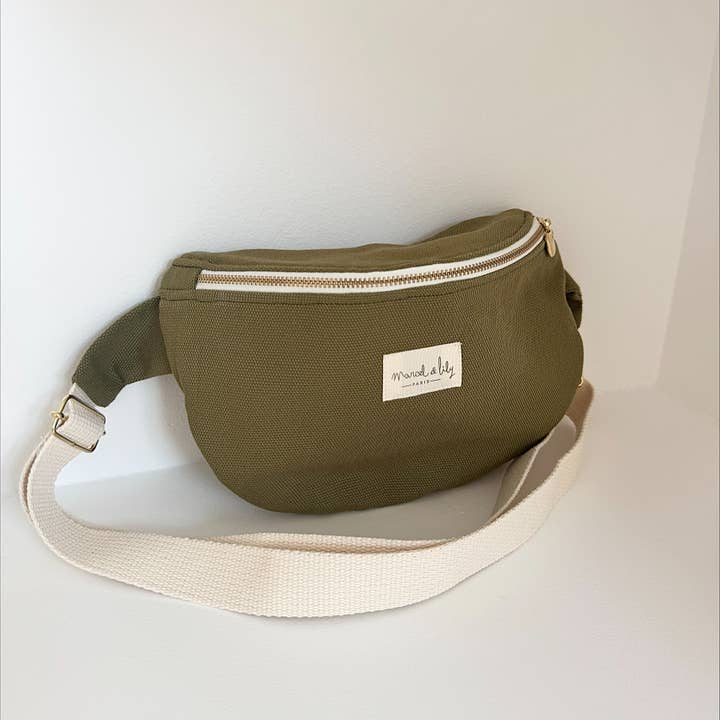 Marcel & Lily - Wholesale Belt Bag - Women's - Olive Green Cotton Fanny Pack1