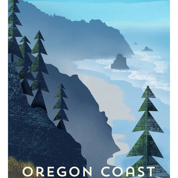 Oregon Coast - Art Prints for wholesale by Robot Candy