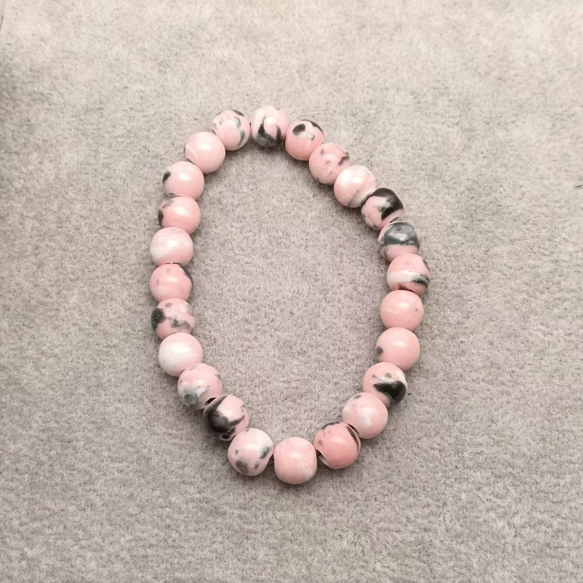 Mio Queena - Wholesale Armband met kralen - Handgemaakte elastische touwarmband met keramische kralen in meerdere stijlen15