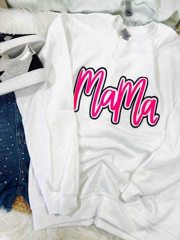 Mama Cursive Puff/Glitter Combo for wholesale by Dash Forward Wholesale