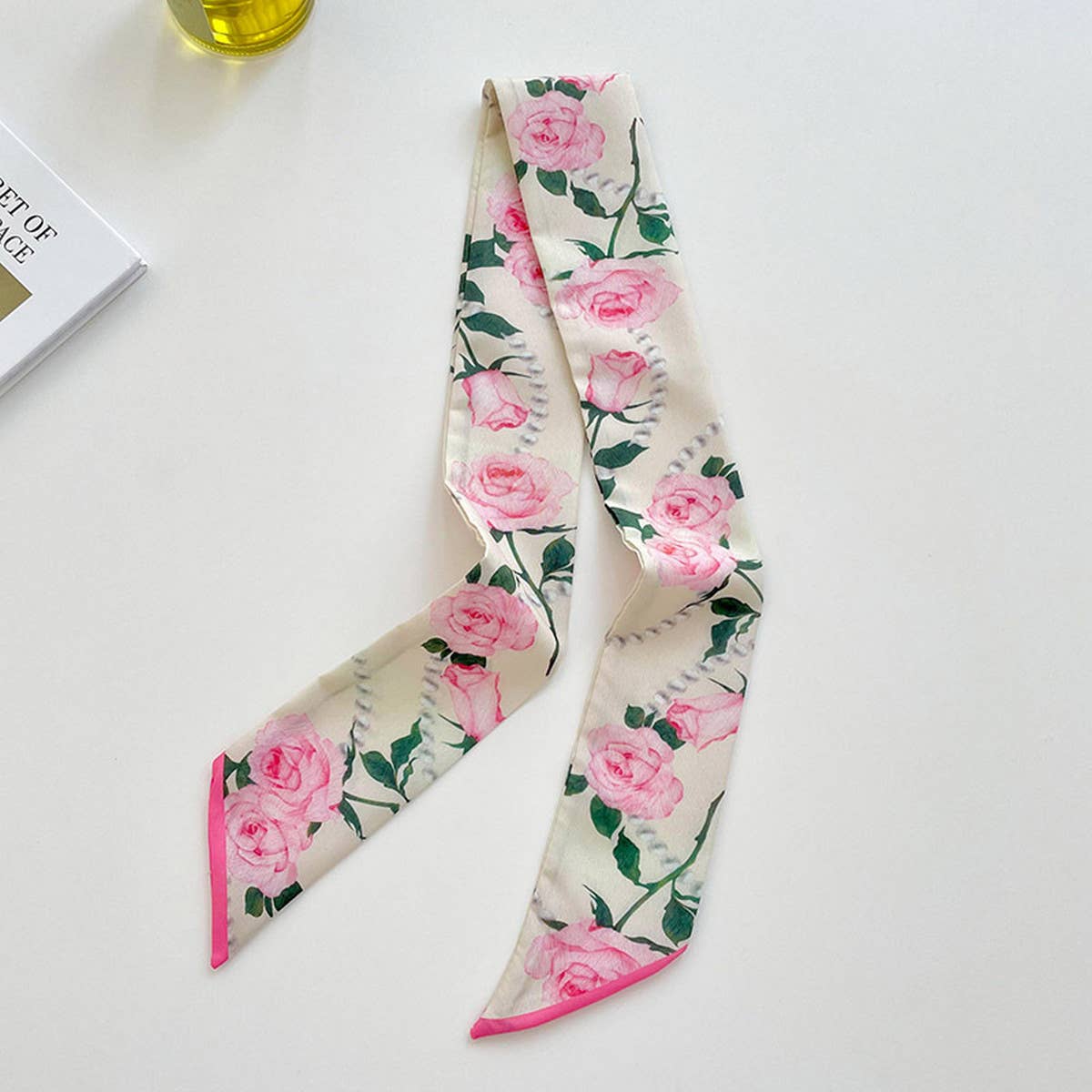 ACCITY - Wholesale Head Scarf - Women's - NARROW AND LONG BAG DECORATIVE RIBBONS_CWASC07045
