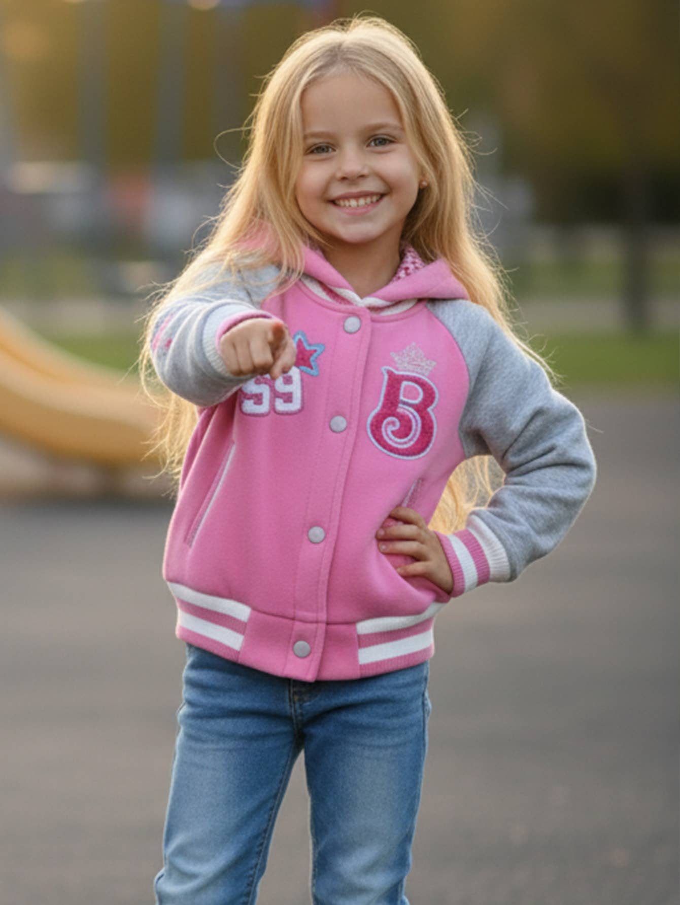 Unik - Wholesale Varsity/Baseball Jacket - Women's - Barbie Varsity Jacket 2-43