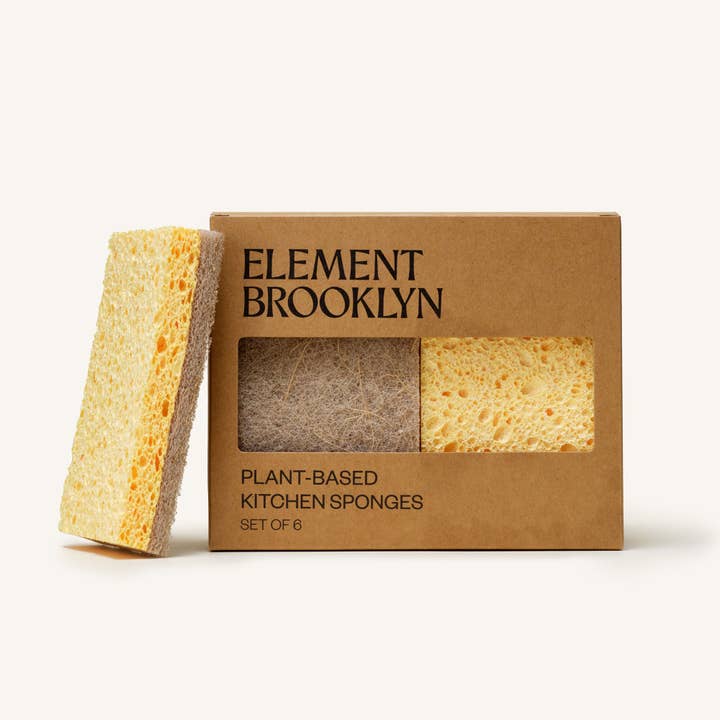 Plant-Based Kitchen Sponges for wholesale by Element Brooklyn