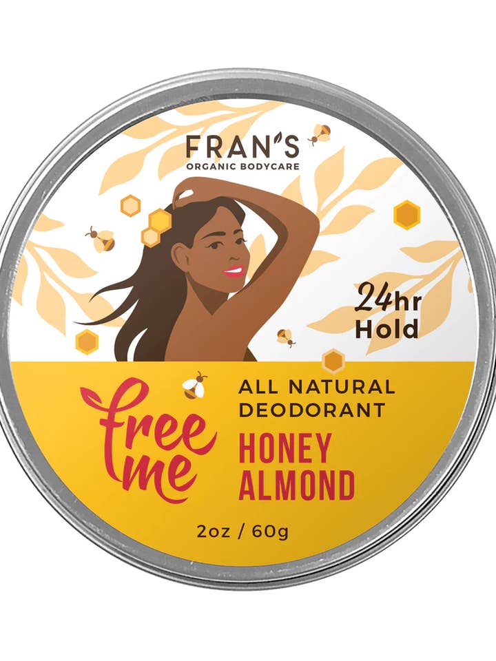 FREEME ALL-NATURAL DEODORANT - Honey Almond for wholesale by Fran's Organic Bodycare