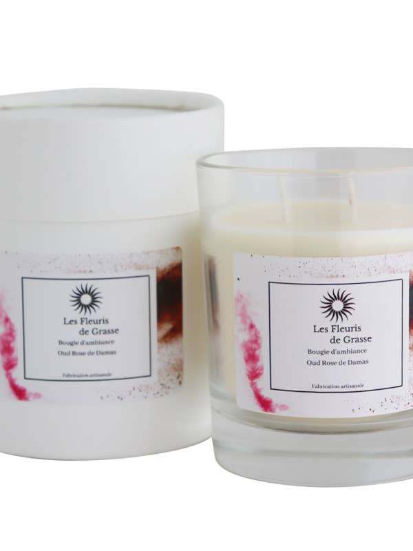 220 GR OUD DAMASCUS ROSE CANDLE for wholesale by Private Label Parfums