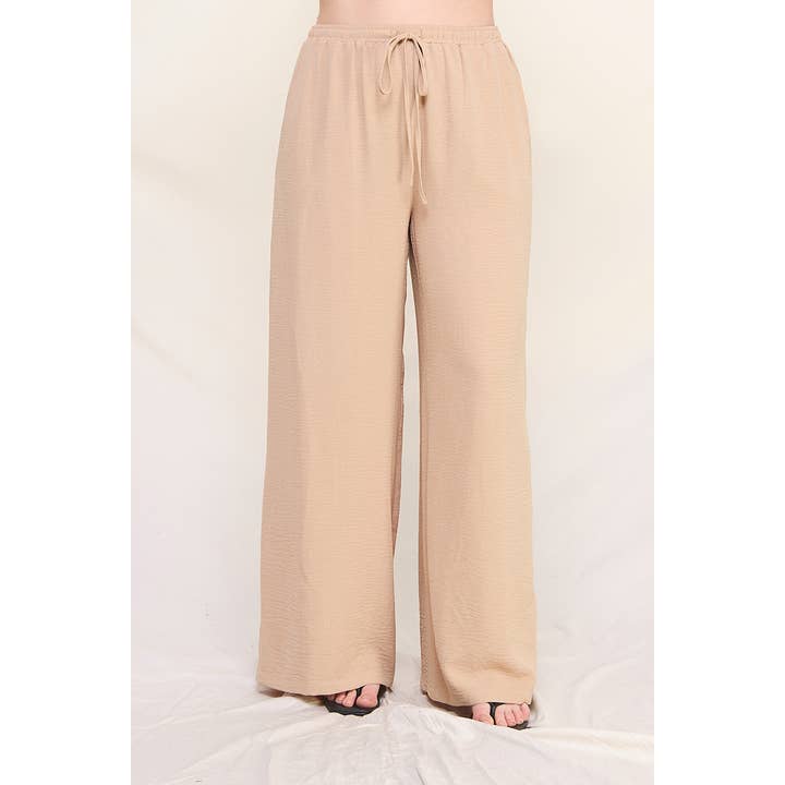 Pantalon aéré à cordon de serrage de grande taille pour la vente par Allie Rose