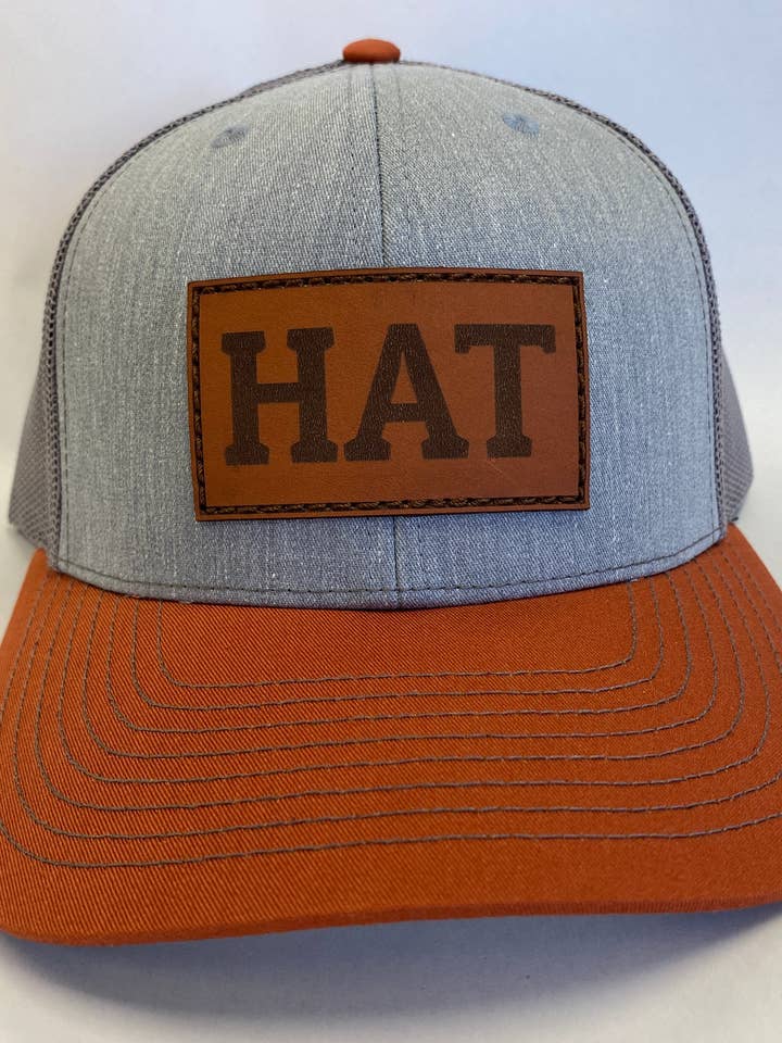 CAPPELLO grigio chiaro/arancione scuro per la vendita all'ingrosso da parte di Shirt and HAT Co.