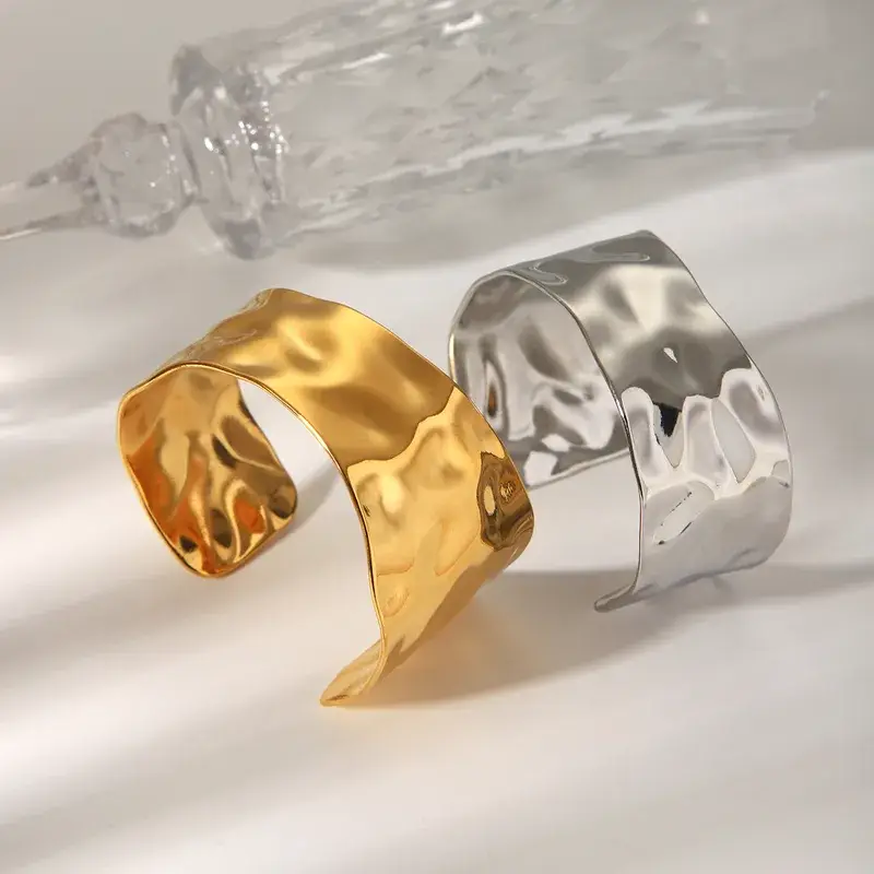 Sweet Cherry Sky - Wholesale Jewelry - Men's - Large Gold or Silver Cuff Gold Plated3