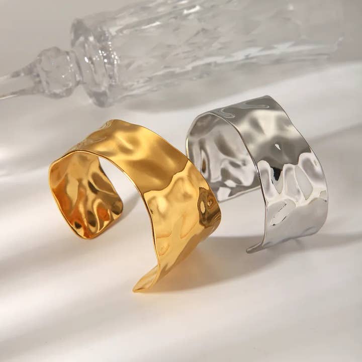 Sweet Cherry Sky - Wholesale Jewelry - Men's - Large Gold or Silver Cuff Gold Plated3