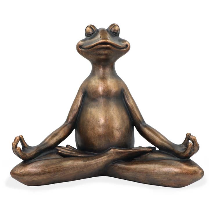 Bentley & Bo - Wholesale Sculpture - Yoga Frog - Lotus Position