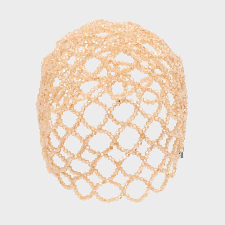 CASQUETTE EN MAILLE AVEC PIERRES - N66 pour la vente par NALI'