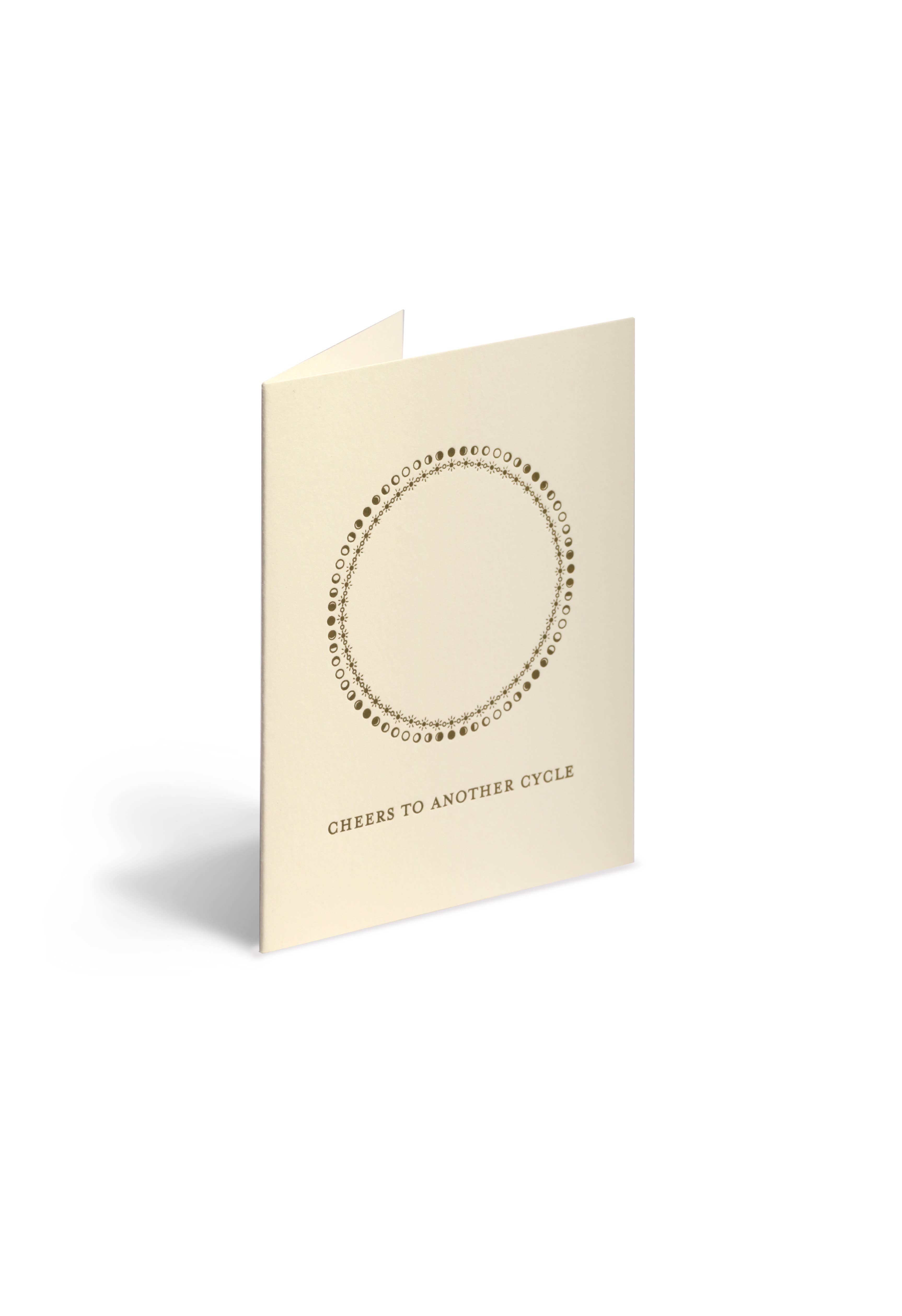 Beside Ourselves - Wholesale Congratulations Card - cheers to another cycle greeting card0