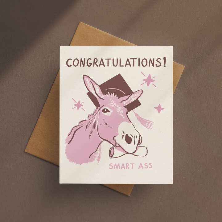 Starfangled Press – Engroshandel Eksamenskort – Tillykke Smart Ass Card1