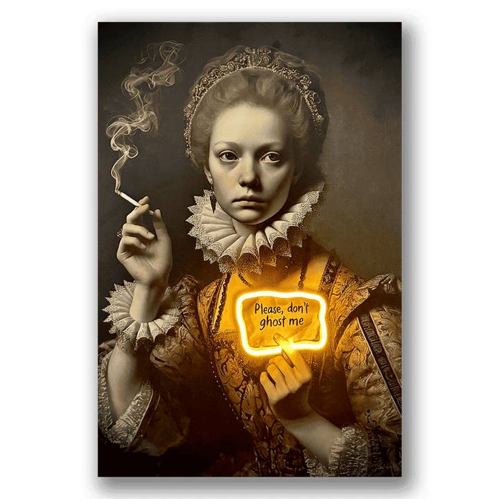 Yellow Non Sparire | Arte da Parete a LED for wholesale on Faire1