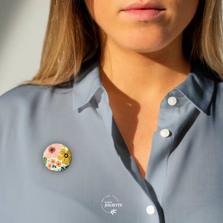 Maison Joliette - Wholesale Brooch - Flowering - Badge #103