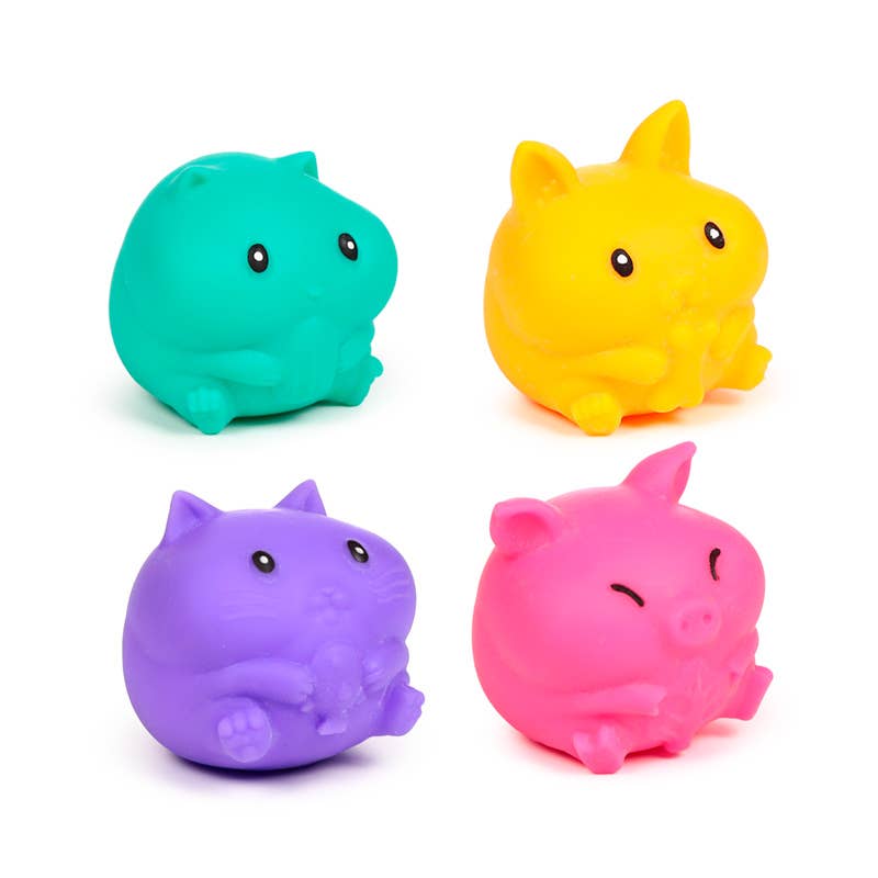 Puckator EU - Wholesale Stress Relief Ball/Dough - Maltose Squeezy Neon Cute Animal Stress Toy1