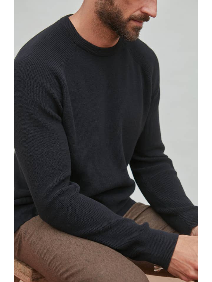 Paul James Knitwear - Wholesale Knitted jumper – Men′s - Mens Lightweight Cotton Fisherman Rib Jumper8