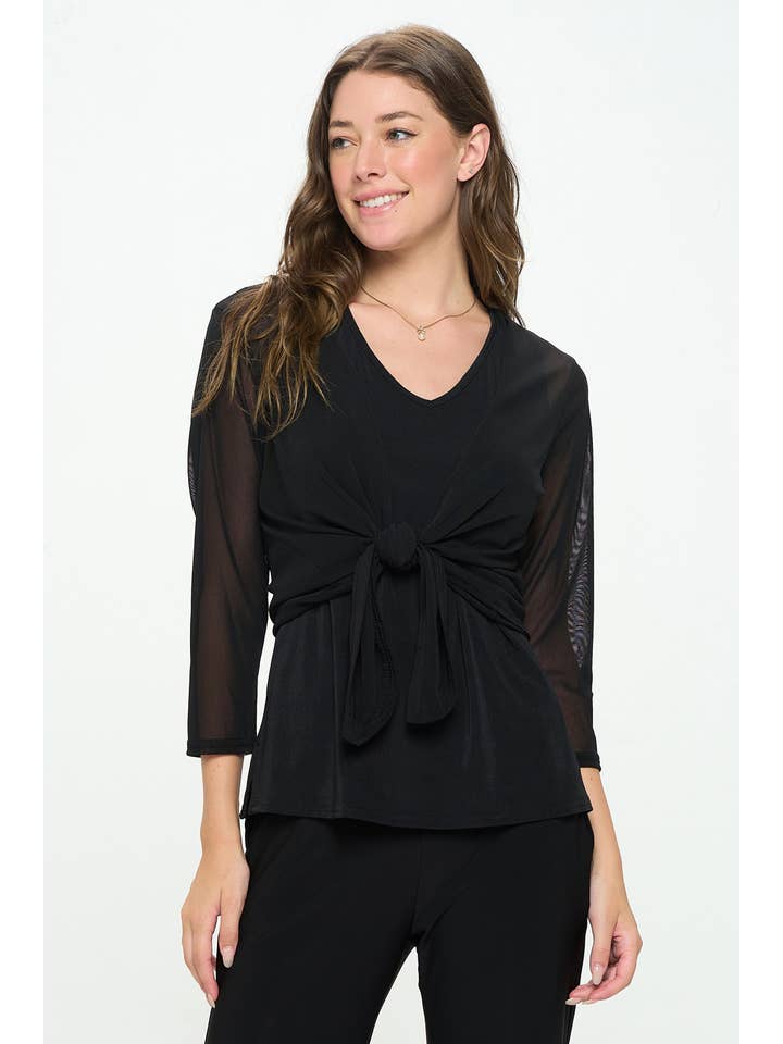 Jostar - Wholesale Cardigan - Women's - Solid Mesh Romance Open cardigan-482MR-QRS1