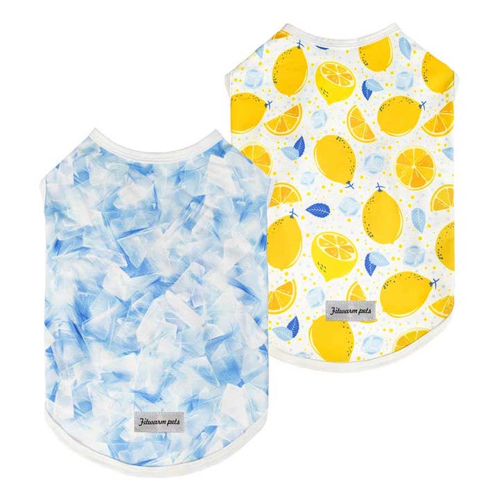 2 Pack Ice Lemon Sun Protection Dog Shirt for wholesale by Fitwarm