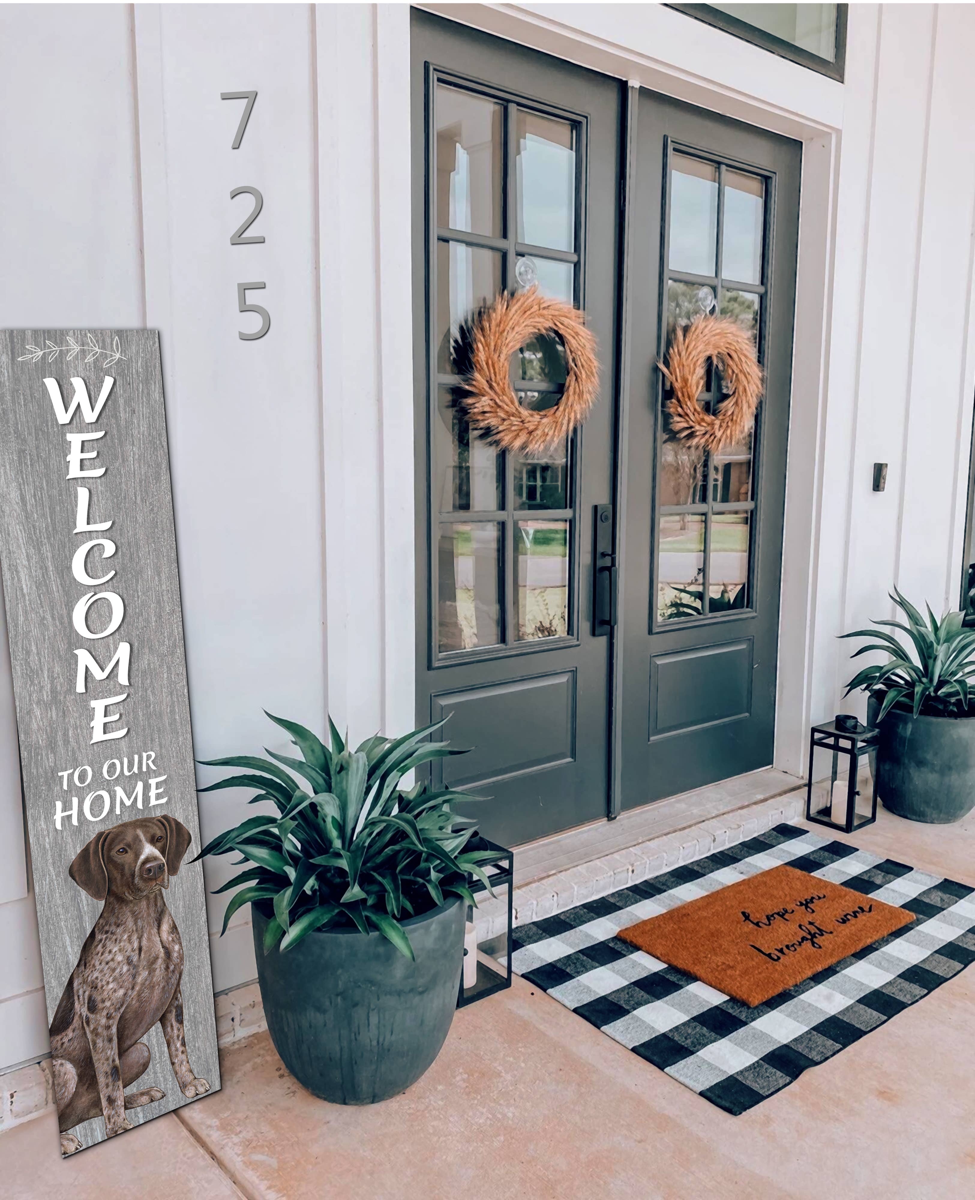 E&S Pets - Wholesale Sign - German Shorthaired pointer Welcome sign4
