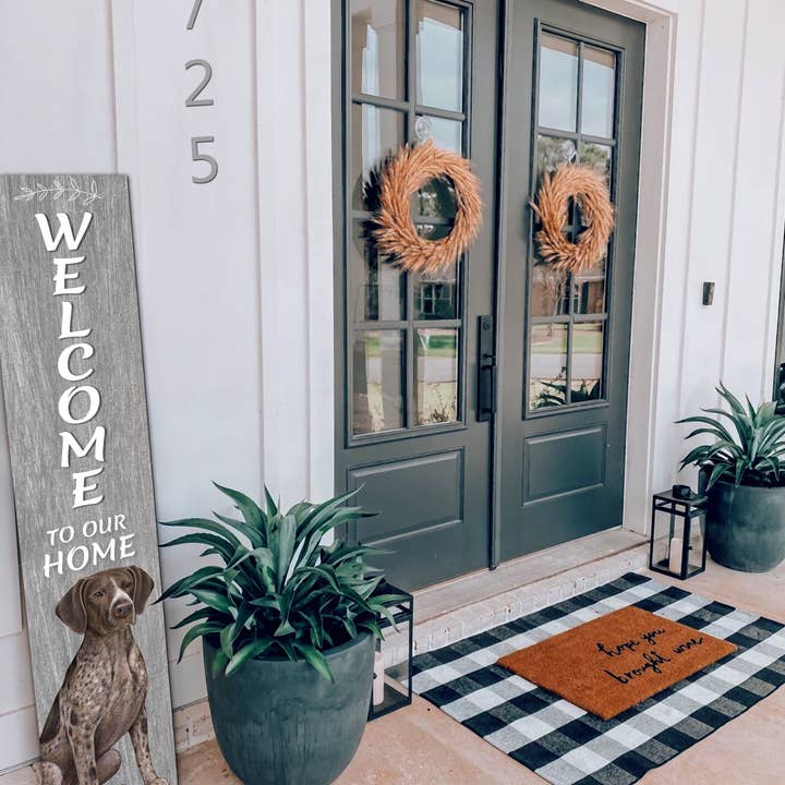 E&S Pets - Wholesale Sign - German Shorthaired pointer Welcome sign4