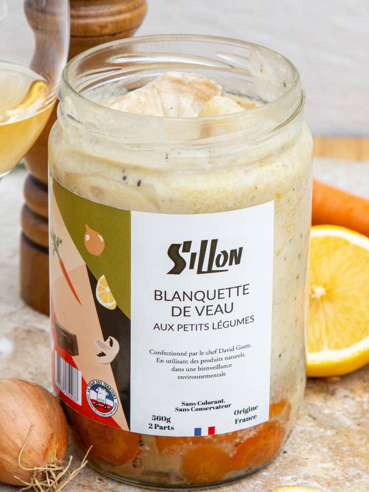 Veal Blanquette with Small Vegetables - 560g - 2 Servings for wholesale by Sillon