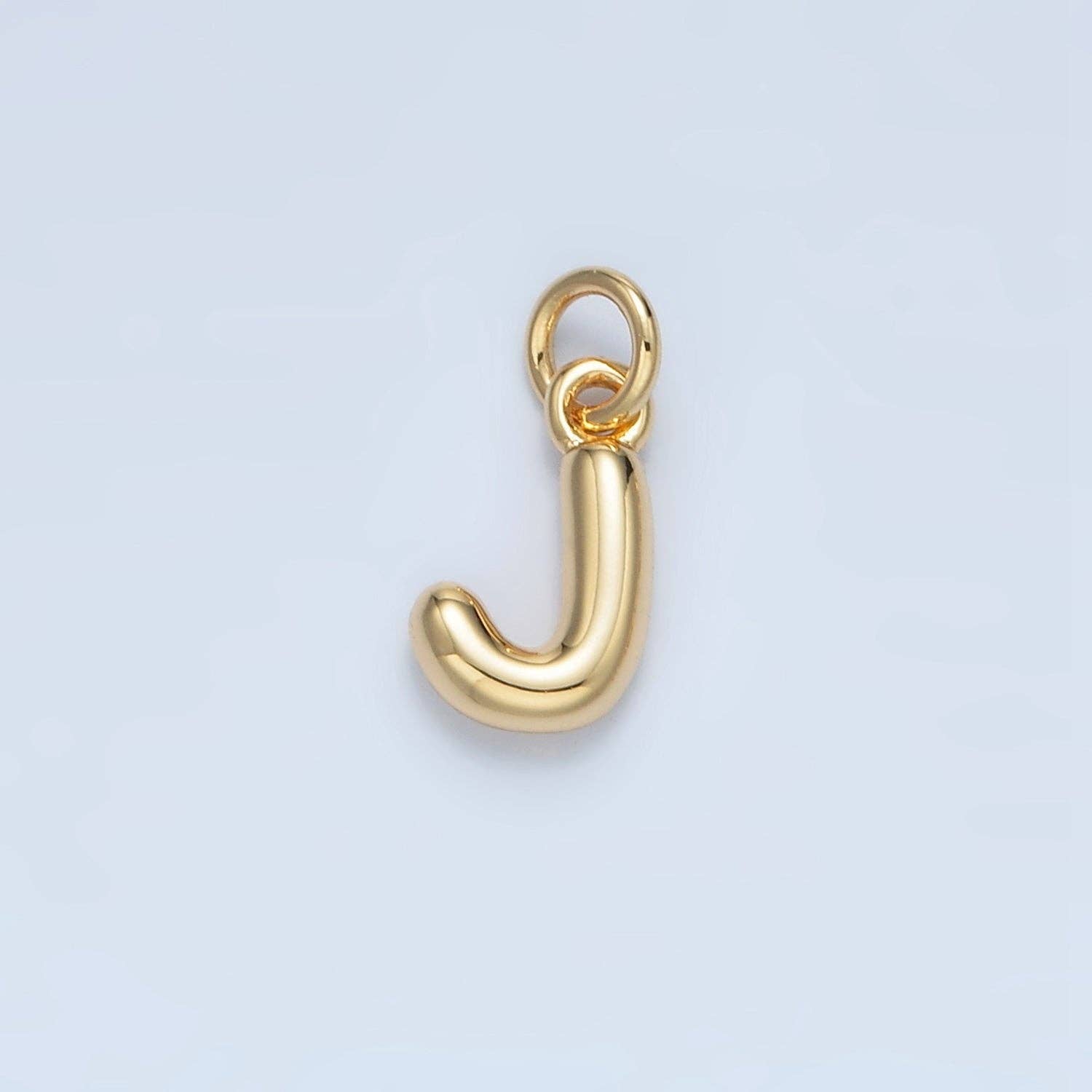 Aim Eternal - Wholesale Individual Charm/Pendant - 16K Gold Filled 10mm Initial Letter Chubby Balloon Mini Charm | A1591 - A16039
