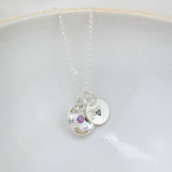 Lucy Kemp Jewellery - Wholesale Pendant/Charm Necklace - Sterling Silver Boho Pendant